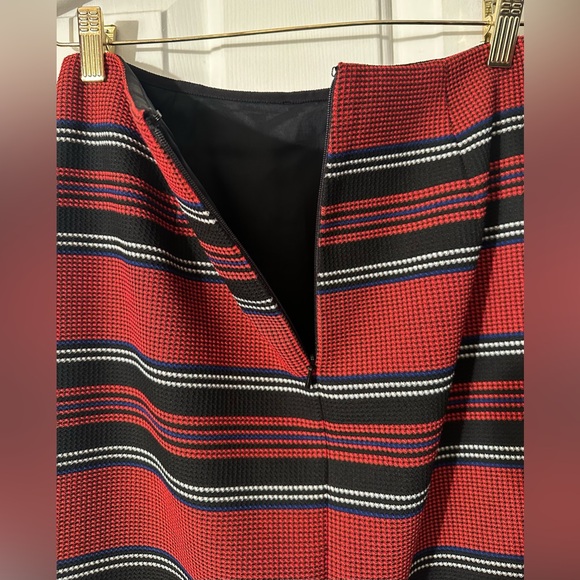 WORTH 2 Career Workwear Patriotic Nautical Navy Flame Red Marlin Pencil Skirt - Picture 13 of 14